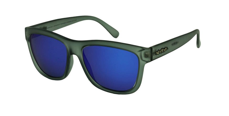 Bozoface Frosted Grey Polarized Ocean Blue Lens